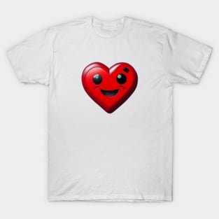 Cute red love heart T-Shirt